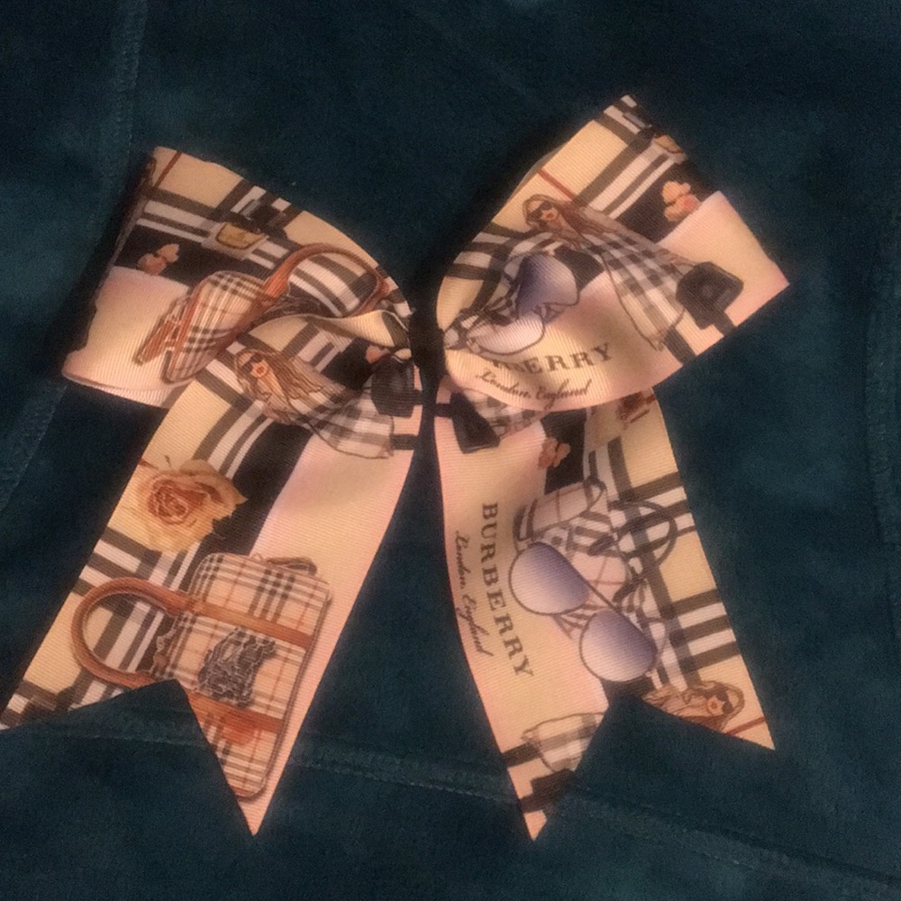Hand made cherry Burberry bows